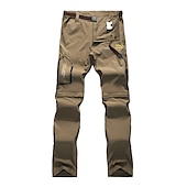 voordelige Bodems-wandelen stretch broek heren converteerbare sneldrogende lichtgewicht afritsbare outdoor reizen safari broek # 818-khaki-40