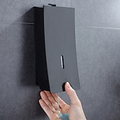お買い得  ソープディスペンサー-シャワー用シャンプーディスペンサー、ウォールマウントソープ/シャンプー/ローションシャワーディスペンサーシステムクールマットブラックコンストラクションABS 1pcウォールマウントプッシュボタンハンドウォッシュマシン450ml