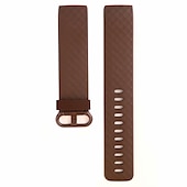 billiga Fitbit klockband-Klockarmband för Fitbit Charge 4 / Charge 3 / Charge 3 SE Silikon Ersättning Rem Mjuk Andningsfunktion Armband