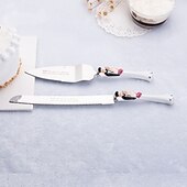 abordables Bodas y eventos-Acero inoxidable Tema Jardín Caja de Regalo Conjuntos de Servicio de Mesa