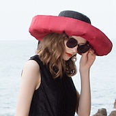 preiswerte Partyhut-Hüte Naturfaser Strohhut Sonnenhut Casual Cocktail Royal Astcot Elegant &amp; Luxuriös Retro Klassisch Mit Bowknot Bändern Kopfbedeckung Kopfbedeckung