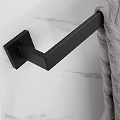 halpa Kylpyhuone tarvikesetti-kylpyhuonetarvikesarja ruostumatonta terästä sisältää pyyhetanko/takakoukku/wc-paperiteline/kylpyhuoneen torniteline mattamusta 1 tai 3 tai 4 kpl