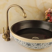 economico Classici-Rubinetto per lavabo da bagno - rubinetti / rubinetteria monocomando monocomando in ottone antico diffuso