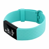 billiga Fitbit klockband-Klockarmband för Fitbit Charge 4 / Charge 3 / Charge 3 SE Silikon Ersättning Rem Mjuk Andningsfunktion Armband