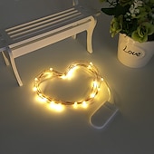 お買い得  電池式-3mストリングライト30LED1個ウォームホワイトホワイトマルチカラー防水パーティー装飾電池駆動