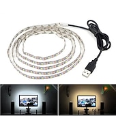 tanie Lampki na taśmie USB-2m 6.6ft usb elastyczne paski świetlne led 120 diod led 2835 smd ciepły biały zimny biały samoprzylepne tło tv 5v
