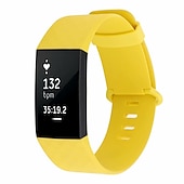 billiga Fitbit klockband-Klockarmband för Fitbit Charge 4 / Charge 3 / Charge 3 SE Silikon Ersättning Rem Mjuk Andningsfunktion Armband