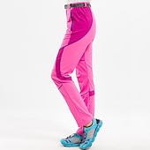 economico Fondi-Per donna Pantaloni da escursionismo Patchwork Estate Primavera Esterno Delicato sulla Pelle Resistente ai Raggi UV Asciugatura Rapida Leggero Pantaloni Nero / arancio Rosa Campeggio / Escursionismo