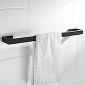 halpa Pyyhetangot-pyyheteline seinään kiinnitettävä 304 ruostumaton teräs pyyheteline kylpyhuonehylly moderni tyyli pyyhetanko 50cm/60cm (musta/harjattu nikkeli/kromi)