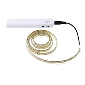 זול פנסי פס עמיד למים-תאורת led מתחת לארון, חיישן תנועה אלחוטי 3 מ&#039;/2 מ&#039;, מנורת פס לד עמיד למים למטבח, מדרגות, ארון בגדים, 1/2 יחידות ליד המיטה
