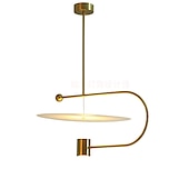 economico Luci Isola cucina-Lampada a sospensione in oro da 45 cm forme geometriche in stile nordico design unico ciotola lineare artistica metallo galvanizzato 110-120 v 220-240 v