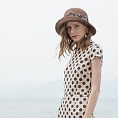 preiswerte Partyhut-Polyester Strohhüte mit Stickerei 1 Stück Alltag / Freizeitskleidung Kopfschmuck