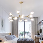 levne Design Sputnik-90 cm čtvercový designový lustr kovový průmyslový lakovaný povrch v moderním severském stylu 220-240v