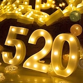 cheap Decorative Lights-LED Letter Lights Sign 26 Letters Alphabet Light Up Letters Sign for Night Light Wedding Birthday Party Battery Powered Christmas Dorm Lamp Home Bar Decoration