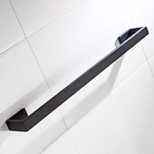 halpa Pyyhetangot-pyyheteline seinään kiinnitettävä 304 ruostumaton teräs pyyheteline kylpyhuonehylly moderni tyyli pyyhetanko 50cm/60cm (musta/harjattu nikkeli/kromi)