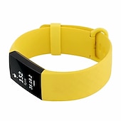 billiga Fitbit klockband-Klockarmband för Fitbit Charge 4 / Charge 3 / Charge 3 SE Silikon Ersättning Rem Mjuk Andningsfunktion Armband