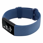 billiga Fitbit klockband-Klockarmband för Fitbit Charge 4 / Charge 3 / Charge 3 SE Silikon Ersättning Rem Mjuk Andningsfunktion Armband