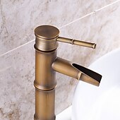 preiswerte Klassisch-Waschbecken Wasserhahn - klassischer antiker Messing-Centerset Einhand-Einloch-Badarmaturen