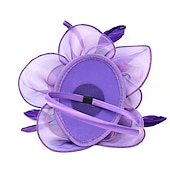 abordables Tocados-Fascinadores Tocado de Tul Fiesta de Té Carreras de Caballos Día de Damas Elegante Retro con Tocado de Flor y Pluma vestido para impresionar vestido para el día de carreras