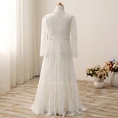 economico Abiti da damigella-Abito da Sposa in Spiaggia A-Line Lunghezza Piena Abito per Ragazzina Ospite di Matrimonio Festa Ragazze Carino Abito da Prom Pizzo con Pizzo Boho Spiaggia Fit 3-16 Anni per impressionare