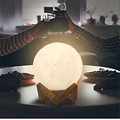 economico Lucine notturne per bambini e neonati-3d lampada luna 16 colori cambia galassia luna led luce notturna telecomando usb&amp;amp;regali touch control per ragazze ragazzi bambini donne compleanno