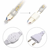 abordables Bandes lumineuses étanches-20m 65.6ft led bande lumière flexible corde lumière étanche blanc chaud smd 5730 3600leds intérieur extérieur ambiance rétroéclairage atmosphère décoration
