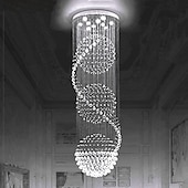 tanie Żyrandole wyjątkowe-9-światło 50 cm żyrandol led kryształowe światła do montażu podtynkowego metal chrom tradycyjny / klasyczny 110-120v / 220-240v / gu10