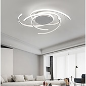 economico Lampade da soffitto con dimmer-plafoniera a led 56 cm oro rosa verde khaki champaign oro deserto rose gold luci da incasso in alluminio gel di silice geometrico 72w dimmerabile con telecomando per la cucina illuminazione domestica camera da letto