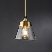 economico Luci Isola cucina-Lampada a sospensione da 16,5 cm lampada a sospensione a led lanterna design lampade cono in vetro elettrolitico moderno stile country negozi / caffè camera da letto soggiorno luci 110-220/220-240v