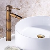 preiswerte Klassisch-Waschbecken Wasserhahn - klassischer antiker Messing-Centerset Einhand-Einloch-Badarmaturen