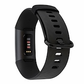 billiga Fitbit klockband-Klockarmband för Fitbit Charge 4 / Charge 3 / Charge 3 SE Silikon Ersättning Rem Mjuk Andningsfunktion Armband