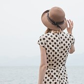 preiswerte Partyhut-Polyester Strohhüte mit Stickerei 1 Stück Alltag / Freizeitskleidung Kopfschmuck
