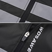 cheap Men&#039;s Jackets &amp; Gilets-WOSAWE Men&#039;s Cycling Jersey Cycling Vest Sleeveless Mountain Bike MTB Road Bike Cycling Green Black Dark Blue Bike Vest / Gilet Jersey Windproof Breathable Lightweight Reflective Strips Back Pocket