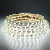 お買い得  防水ストリップライト-導かれたストリップライト防水30m98.4fttiktokライト5050smd 1800ledseuプラグ付き暖かい白白赤黄青緑家のダイニングリビングルームバー用の切断可能