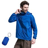 baratos Casacos impermeáveis-Capa de chuva de caminhada à prova d&#039;água masculina feminina upf 50+ uv proteção solar com capuz com capuz manga longa jaqueta de pesca de corrida blusão de verão ao ar livre protetor solar à prova