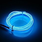 olcso Neon LED-es világítás-9,8 láb 3 m autó lámpa 12 V led hideg lámpák rugalmas el neon huzal automatikus lámpák az autón hideg fénycsíkok vonal belső dekorációs csíkok lámpák lámpák rugalmas neon