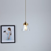 economico Luci Isola cucina-Lampada a sospensione da 16,5 cm lampada a sospensione a led lanterna design lampade cono in vetro elettrolitico moderno stile country negozi / caffè camera da letto soggiorno luci 110-220/220-240v