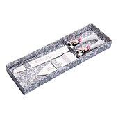 abordables Bodas y eventos-Acero inoxidable Tema Jardín Caja de Regalo Conjuntos de Servicio de Mesa