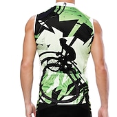 abordables Maillots Hombre-ILPALADINO Hombre Maillot de Ciclismo Sin Mangas Bicicleta Maillot Camiseta con 3 bolsillos traseros Resistente a los rayos UV Transpirable Bandas Reflectantes Compresión Amarillo Rojo Azul Piscina
