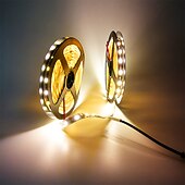 abordables Bandes lumineuses étanches-ZDM® 10m bandes lumineuses LED Ruban LED Flexibles 600 LED SMD5050 10mm 1pc Blanc Chaud Blanc Froid Rouge Découpable Design nouveau Décorative 12 V  Auto-Adhésives