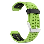 baratos Relógios Garmin-Pulseiras de Relógio para Garmin Forerunner 220/230/235/620/630/735XT Approach S20 / S6 / S5 Silicone Substituição Alça com ferramenta de remoção Respirável Pulseira Esportiva Pulseira
