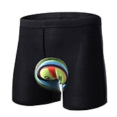 cheap Men&#039;s Underwear &amp; Base Layer-Malciklo Men&#039;s Cycling Underwear 3D Padded MTB Biking Shorts Breathable Moisture Wicking Quick Dry Shockproof Anatomic Design bike wear Bike Under Shorts Sports Polyester Black Yellow
