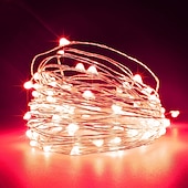 economico Plug in elettrico-eleganti luci per feste di nozze, luci fatate da 5 m, adattatore da 12 V a 1 A, luci per decorazioni di nozze, stringhe di LED, luci per feste di nozze ...