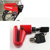 cheap Bikes &amp; Components-Bike Lock Disc Brake Lock Locking Security Anti Theft Safety For Road Bike Mountain Bike MTB Fixed Gear Bike Cycling Bicycle Metal Black Red 1 pcs