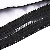 preiswerte Radtrikot Herren-Arsuxeo Herren Langarm Fahrradtrikot Winter Polyester Dunkelgrau Weiß Grau Volltonfarbe Fahhrad Trikot / Radtrikot Bergradfahren Straßenradfahren Reflexstreiffen Tasche auf der Rückseite Sport