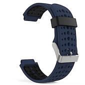 baratos Relógios Garmin-Pulseiras de Relógio para Garmin Forerunner 220/230/235/620/630/735XT Approach S20 / S6 / S5 Silicone Substituição Alça com ferramenta de remoção Respirável Pulseira Esportiva Pulseira