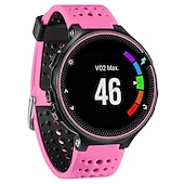 baratos Relógios Garmin-Pulseiras de Relógio para Garmin Forerunner 220/230/235/620/630/735XT Approach S20 / S6 / S5 Silicone Substituição Alça com ferramenta de remoção Respirável Pulseira Esportiva Pulseira