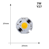 tanie Akcesoria LED-Lampa led 3 w 5 w 7 w 9 w cob chip 220 v inteligentny ic nie ma potrzeby żarówki led dla powodzi światła reflektorów diy oświetlenie zimny biały ciepły biały