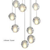 billiga Klusterdesign-40 cm ljuskrona metall klot taklampa led galvaniserad konstnärlig modern 90-240v
