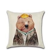 baratos estilo animal-capa de almofada 1 unidade quadrada decorativa macia capa de travesseiro capa de almofada capa de almofada para sofá-cama de qualidade superior mashine lavável pacote de 1 para sofá sofá-cama cadeira